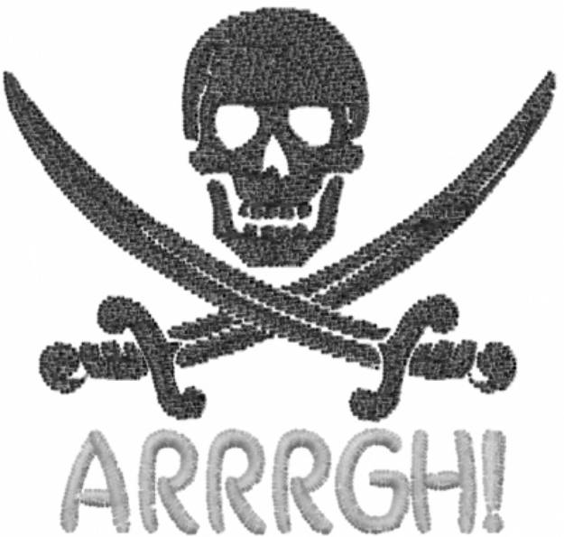 Picture of Pirate Arrrgh Machine Embroidery Design