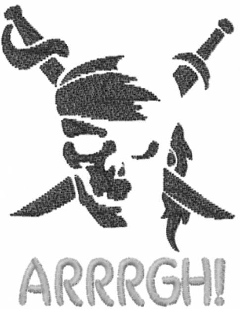 Picture of Pirate Face Arrgh Machine Embroidery Design