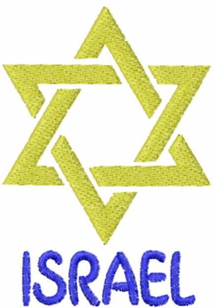 Picture of Star of David Israel Machine Embroidery Design