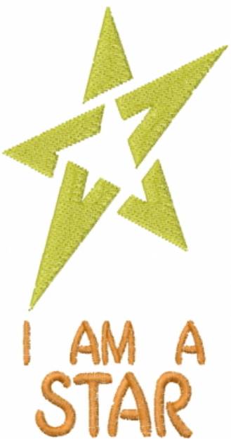 Picture of I Am A Star Machine Embroidery Design