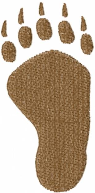 Picture of Brown Footprint Machine Embroidery Design
