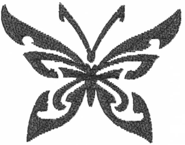 Picture of Butterfly Shape Machine Embroidery Design