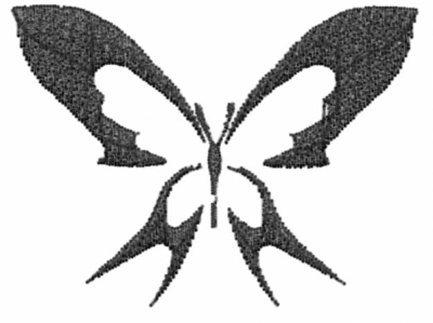 Picture of Black Swallowtail Machine Embroidery Design