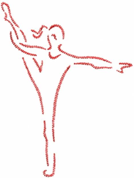 Picture of Red Dancer Machine Embroidery Design