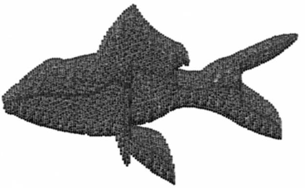 Picture of Fish Stencil Machine Embroidery Design