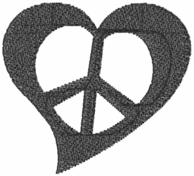 Picture of Peace & Love Machine Embroidery Design