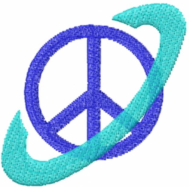 Picture of Peace Ring Machine Embroidery Design