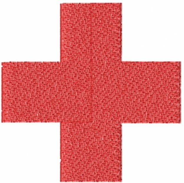 Picture of Red Cross Machine Embroidery Design