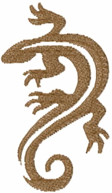 Picture of Brown Salamander Machine Embroidery Design