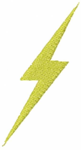 Picture of Yellow Thunderbolt Machine Embroidery Design