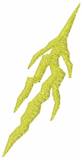 Picture of Yellow Lightning Bolt Machine Embroidery Design