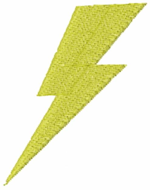 Picture of Yellow Thick Bolt Machine Embroidery Design