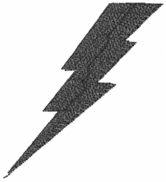 Picture of Black Lightning Machine Embroidery Design