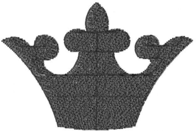 Picture of Crown Black Machine Embroidery Design