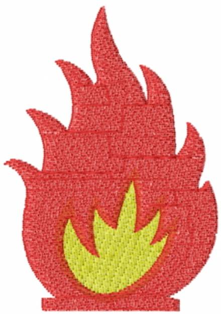 Picture of Campfire Flame Machine Embroidery Design