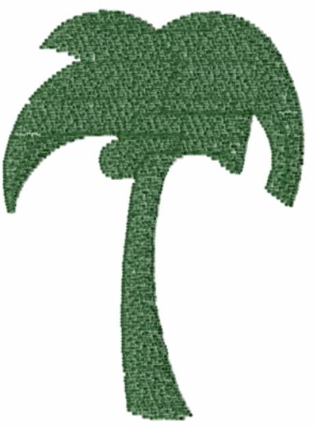 Picture of Green Palm Tree Machine Embroidery Design