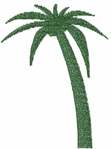 Picture of Green Palm Tree Machine Embroidery Design