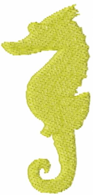 Picture of Seahorse Yellow Machine Embroidery Design