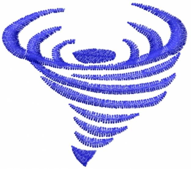 Picture of Tornado Blue Machine Embroidery Design