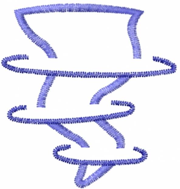 Picture of Tornado Light Blue Machine Embroidery Design