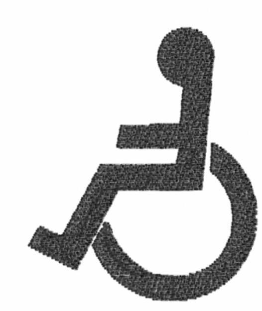 Picture of Wheel Chair Machine Embroidery Design