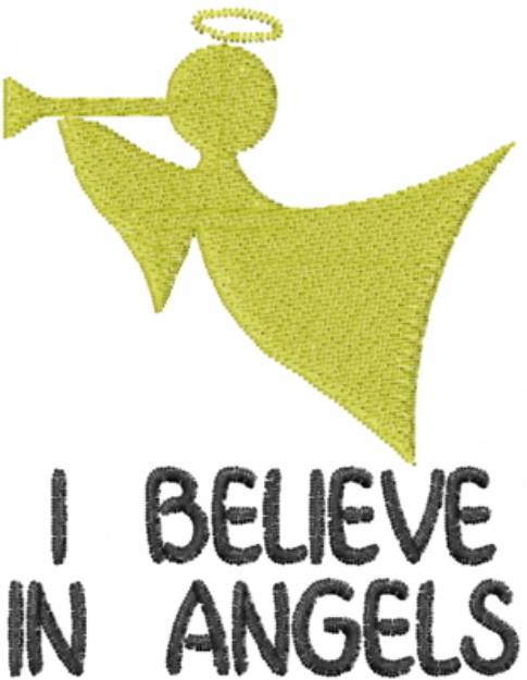 Picture of Believe in Angels Machine Embroidery Design