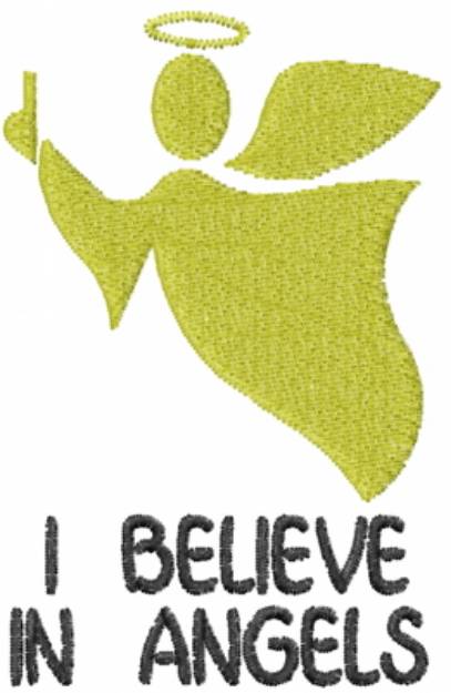 Picture of Believe Angels Machine Embroidery Design