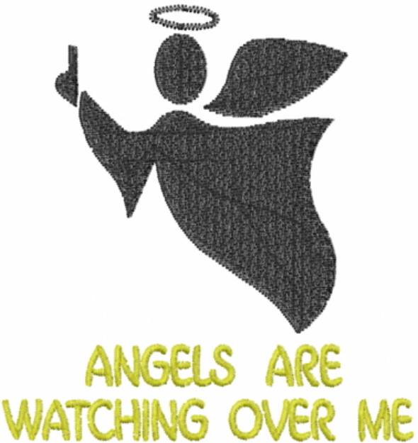 Picture of Angels Are Watching Machine Embroidery Design