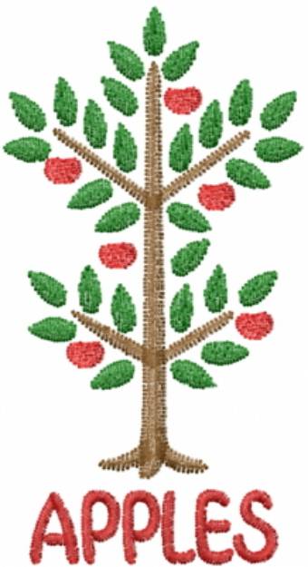 Picture of Apple Tree Machine Embroidery Design