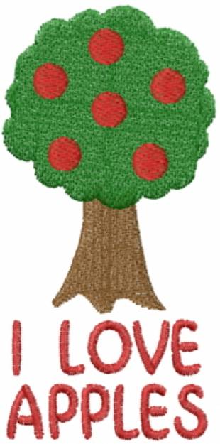 Picture of Apples Tree Machine Embroidery Design