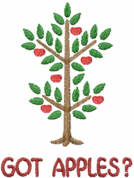 Picture of Got Apples Tree Machine Embroidery Design