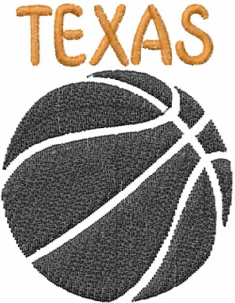 Picture of Texas Basketball Machine Embroidery Design