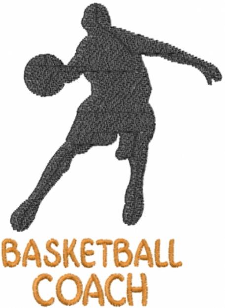 Picture of Basketball Coach Machine Embroidery Design