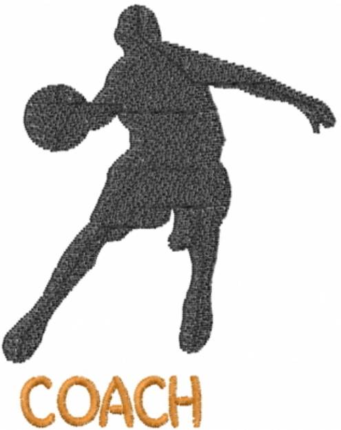 Picture of Coach Basketball Machine Embroidery Design