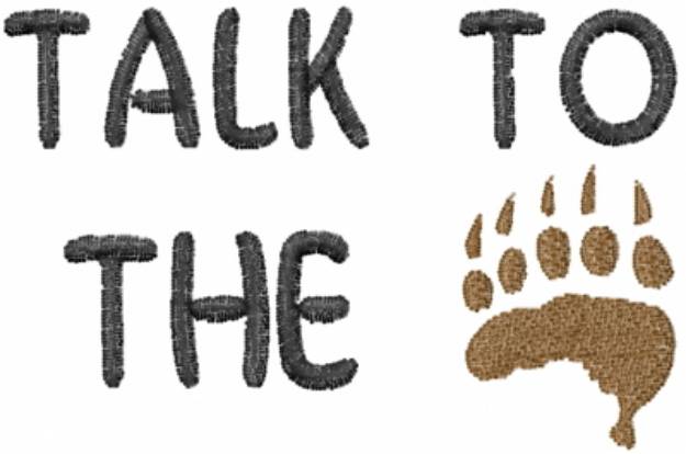Picture of Paw Talk Machine Embroidery Design