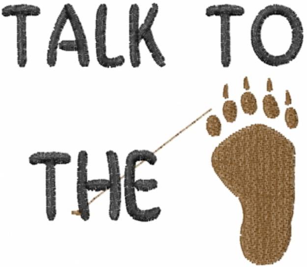 Picture of Bear Talk Machine Embroidery Design