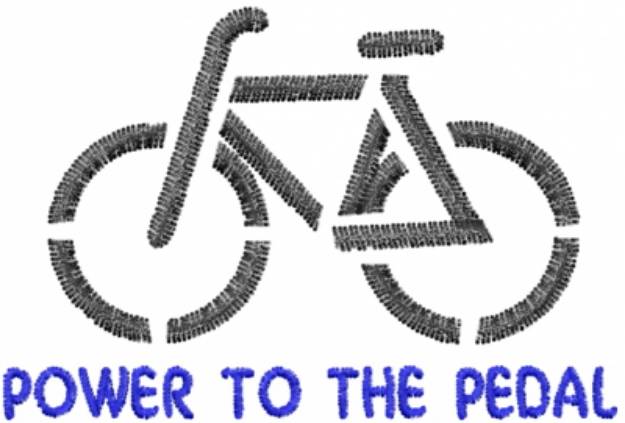 Picture of Power to the Pedal Machine Embroidery Design