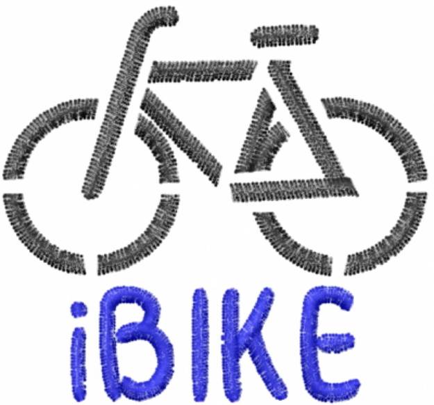 Picture of iBike Stencil Machine Embroidery Design
