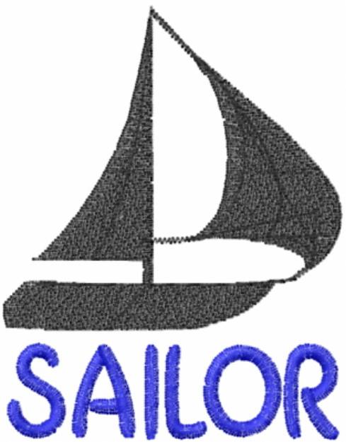 Picture of Boat SAILOR Machine Embroidery Design