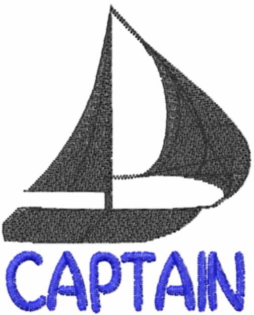 Picture of Boat Captain Machine Embroidery Design