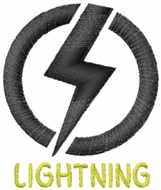 Picture of Circle Lightning Machine Embroidery Design