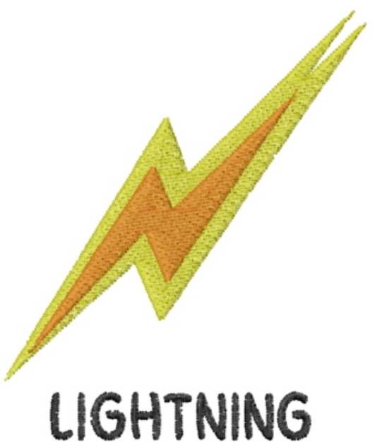 Picture of Lightning Inside Strike Machine Embroidery Design