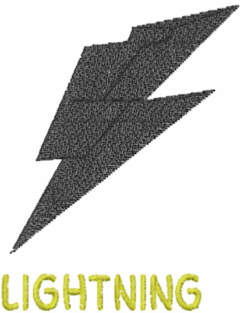 Picture of Fat LIghtning Machine Embroidery Design