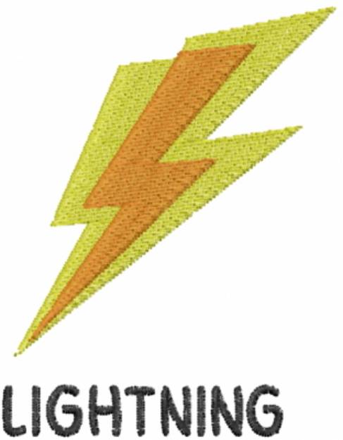 Picture of Double Lightning Machine Embroidery Design