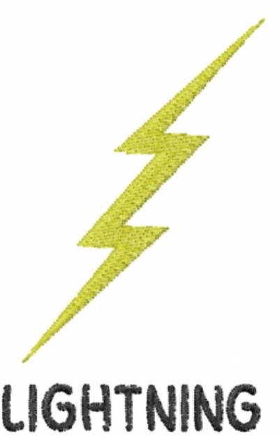 Picture of Thin Lightning Machine Embroidery Design