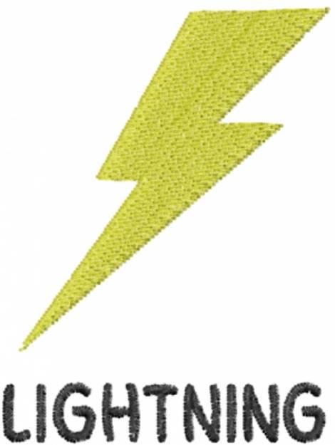 Picture of Fat Lightning Machine Embroidery Design