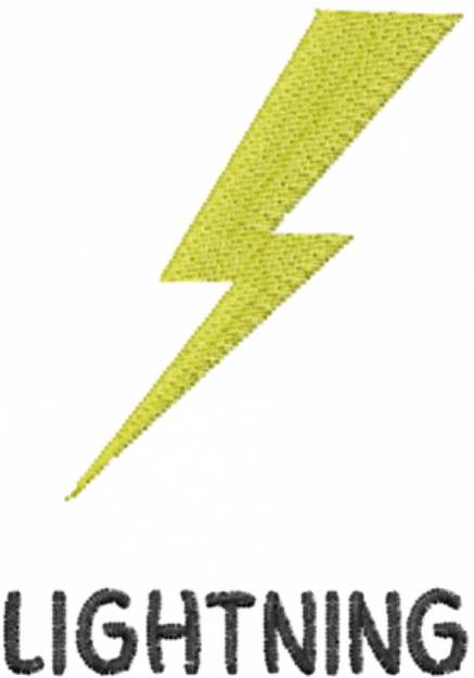 Picture of Lightning Strike Machine Embroidery Design