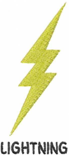 Picture of Thunderbolt Lightning Machine Embroidery Design