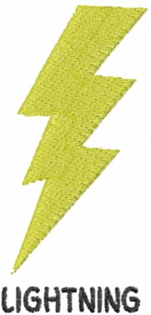 Picture of Lightning Thunderbolt Machine Embroidery Design