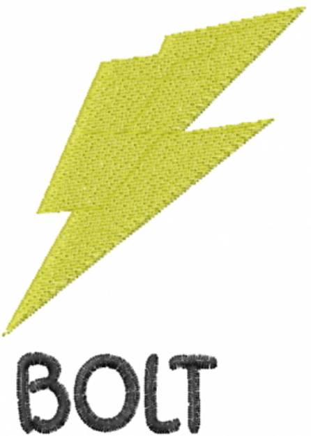 Picture of Fat Bolt Machine Embroidery Design